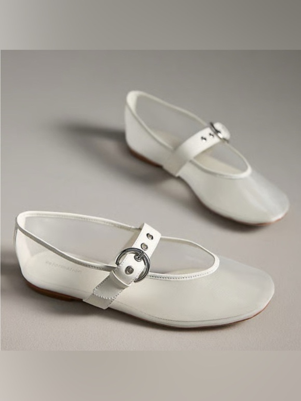 Reformation Bethany Mesh Ballet Flats